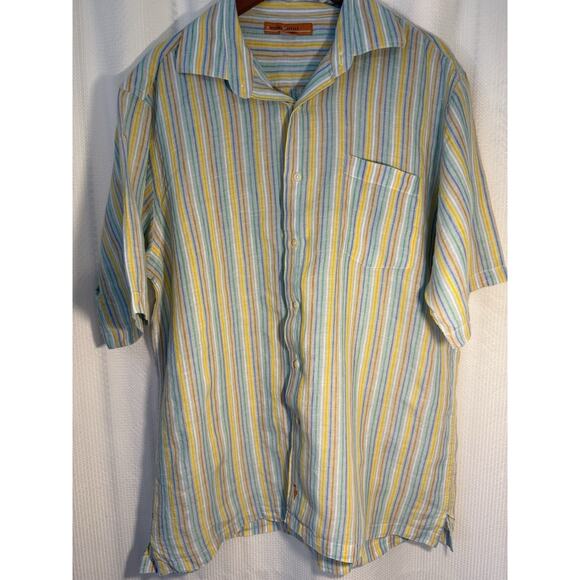 Sette Ponti Other - Sette Ponti 100% Linen XL Men’s‎ Shirt Sleeve Shirt FREE SHIPPING